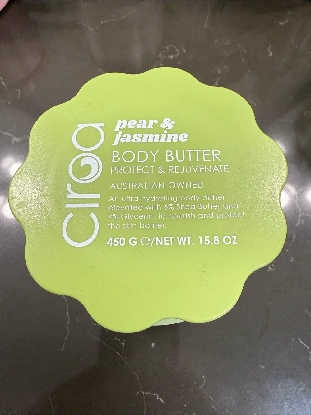 Ciroa Pear & Jasmine Body Butter - Lime Green Tub